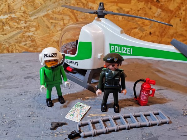 Playmobil Polizeihubschrauber 3907-A vollständig