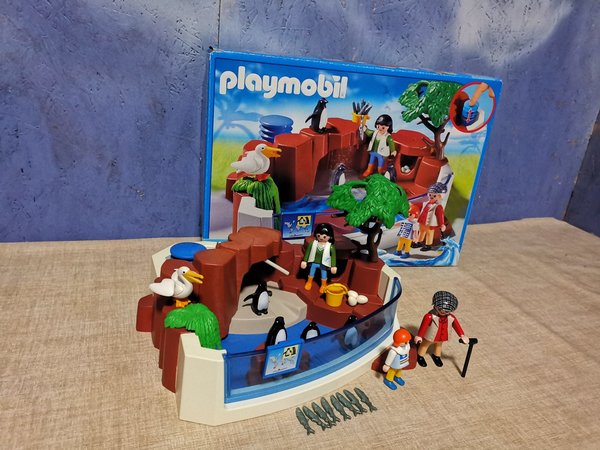 Playmobil 4462 Pinguinbecken mit Nesthöhle vollständig