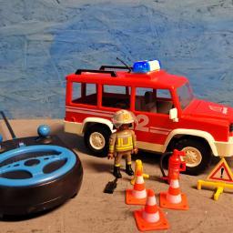 Playmobil 3181 & 3670 Feuerwehrvorausfahrzeug & RC- Modul-Set  vollständig