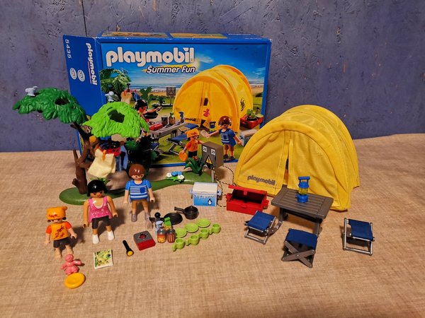 Playmobil 5435 Familien-Camping vollständig