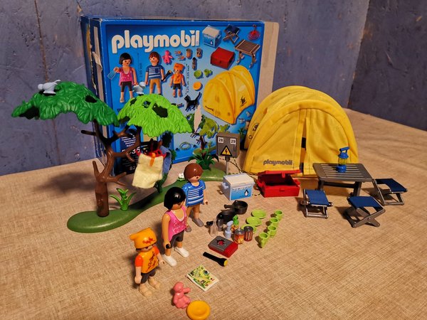 Playmobil 5435 Familien-Camping vollständig