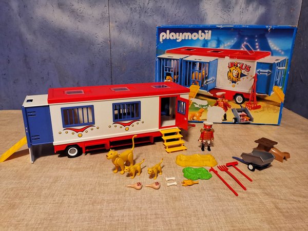 Playmobil 4232 Raubtier-Käfigwagen vollständig