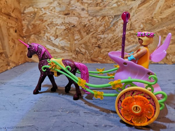 Playmobil Blumenfee mit Einhorn Kutsche 9136 vollständig