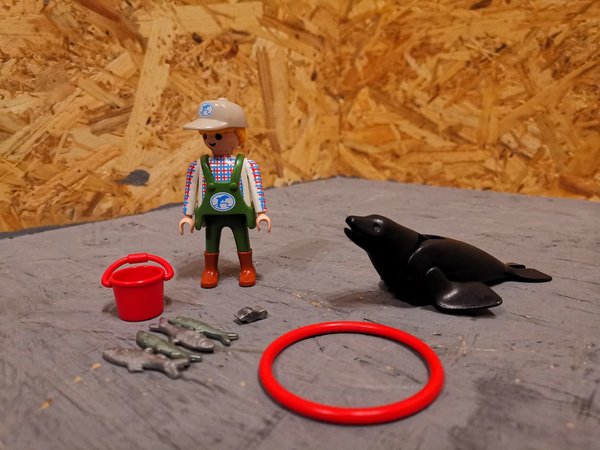 Playmobil Tierpfleger mit Seehund und Zubehör