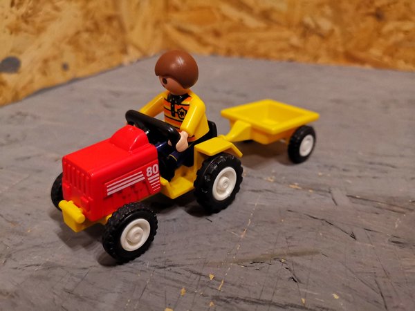 Playmobil Kindertraktor mit Anhänger
