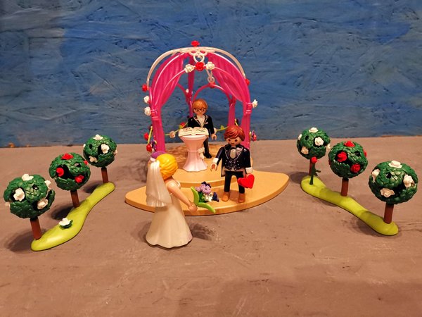 Playmobil Hochzeitspavillion mit Brautpaar 9229 vollständig