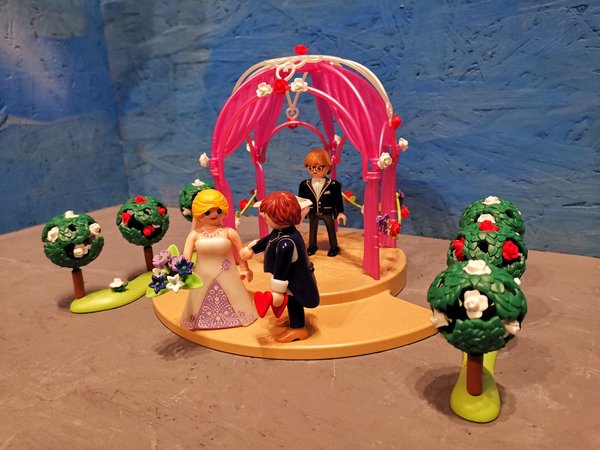 Playmobil Hochzeitspavillion mit Brautpaar 9229 vollständig