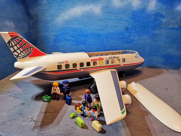 Playmobil Großes Verkehrsflugzeug 4310 vollständig