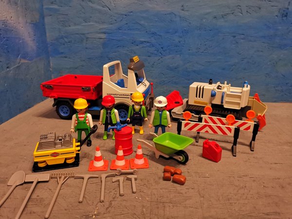 Playmobil Construktion-Aktion-Set 3277 ohne Förderband sonst vollständig