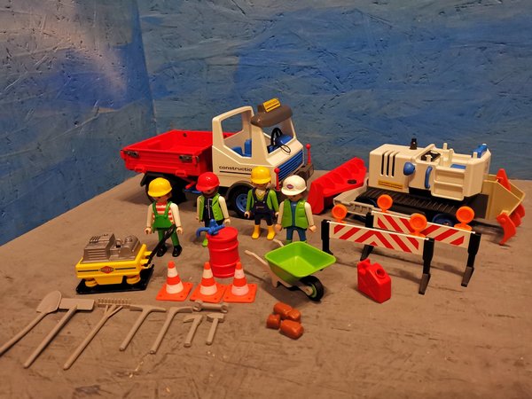 Playmobil Construktion-Aktion-Set 3277 ohne Förderband sonst vollständig