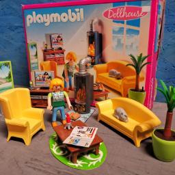 Playmobil 5308 Wohnzimmer mit Kaminofen neuwertig